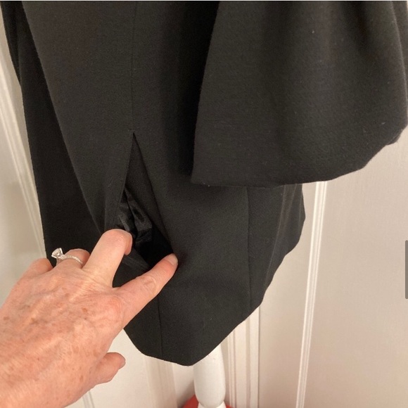 Kensie Black Bell Sleeved Coat - Picture 11 of 13